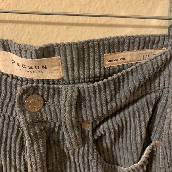 PacSun Vintage Blue/Grey Corduroy Pants - Picture 4 of 4
